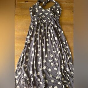 Boden Women’s St Lucia Gray Halter Dress 6L